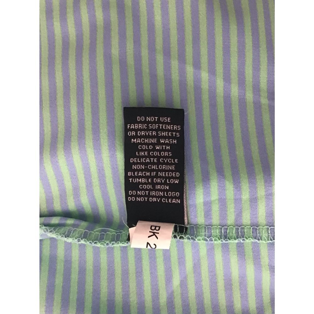 Pro Tour Blue and Green Striped Golf Polo Men's Size 2XL Short Sleeve - Picture 4 of 5